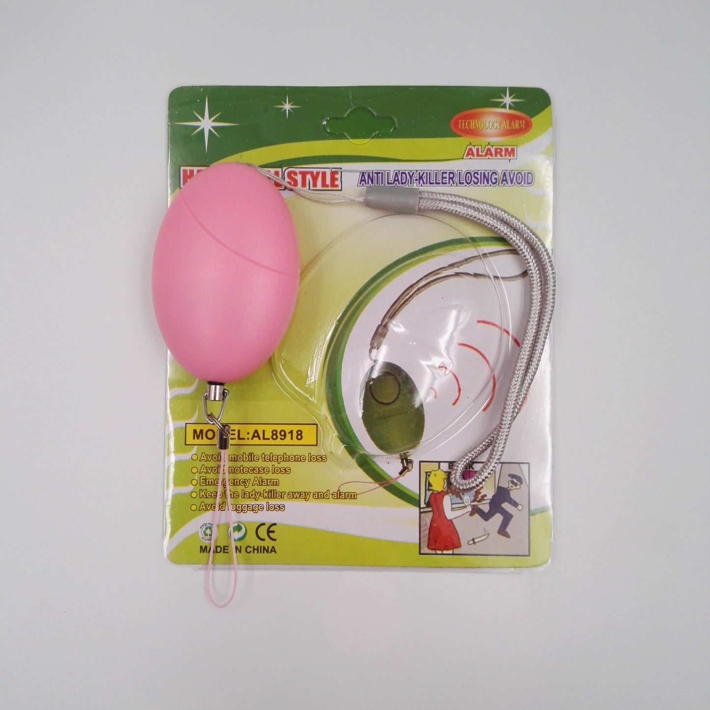 Oval Anti-Tracking Alarm for Women